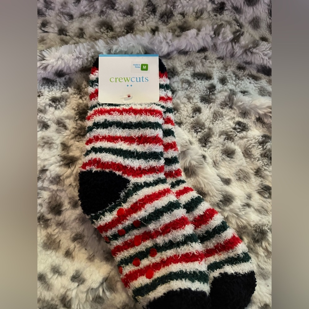 Boys NWT Crewcuts fuzzy socks